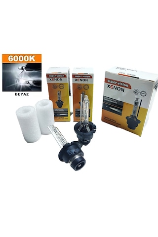 2 Adet D2s Hıd Xenon Far Ampulü 12v/35w 6000k Beyaz