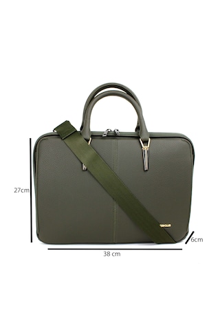 Kadın Haki Renk İpad Notebook 13 & 14 İnç Laptop Ve Evrak Çantası Haki