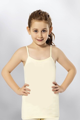 Kota 3411x12 Kız Çocuk 12'li Likralı İp Askılı Karışık Desen Atlet-renkli Asorti