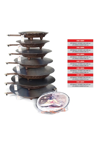 Güryan 70 Cm Katmer Börek Yufka Bazlama Sacı Tüplü Sac