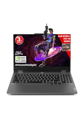 Lenovo LOQ 15ARP9 83JC00H5TR R5-7235HS 24 GB 1 TB SSD RTX4050 15.6" Free Dos Dizüstü Bilgisayar