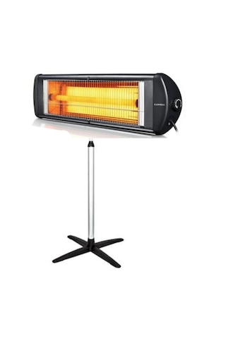 Kumtel Luxell Ecoray 2300 W Ayaklı Infrared Isıtıcı Siyah