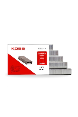 Kobb KBZ216 16 MM 2500 Adet 200 Serisi Ağır Hizmet Tipi Zımba Teli