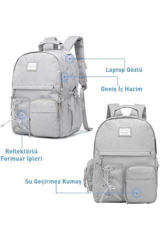 Sırt Çantası Okul Boyu Laptop Gözlü 3205