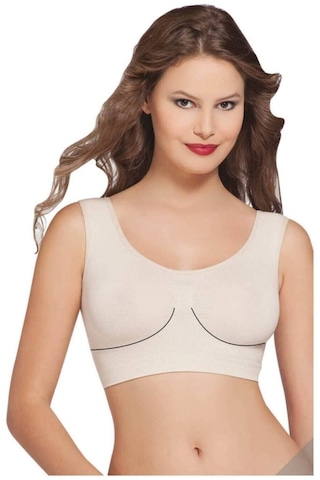 Layza Form Kadın Siyah Kalın Askılı Seamless Dikişsiz Pedli Büstiyer 12000Siyah L