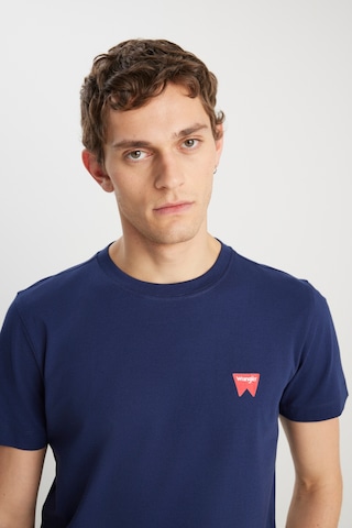 Wrangler Regular Fit Small Logo Lacivert Erkek T-shirt Mw70md3335 Lacivert