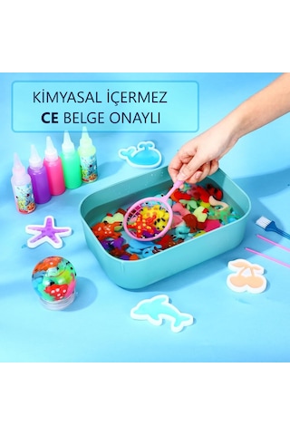 Elf Aqua Gel Su Oyuncak Seti 5 Renk Jel Şişe 6 Kalıp