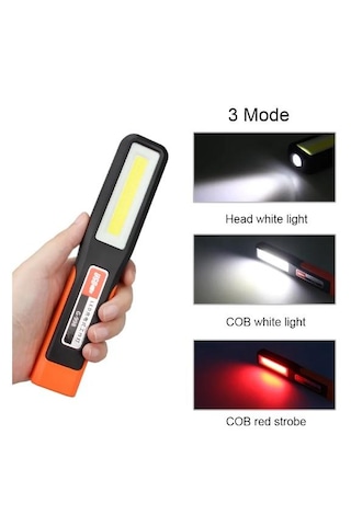 Gold Orion or-998 Ayarlanabilir Mıknatıslı  Şarjlı Lamba Siyah