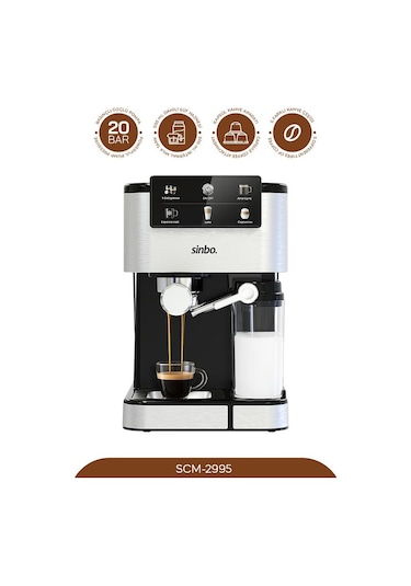 Sinbo SCM 2995 Kapsül Kahve Aparatlı Espresso Makinesi