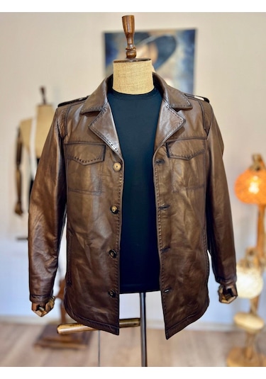 Always Leather Usta İşi Özel Dikim Hakiki Deri 1803340042c Kahverengi