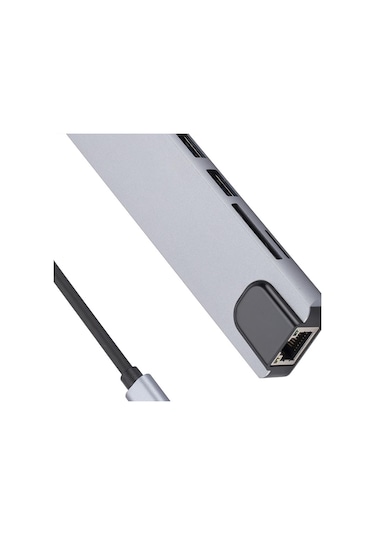 Suntek 10'u 1 Arada Usb C Hub Bağlantı İstasyonu Sağlam