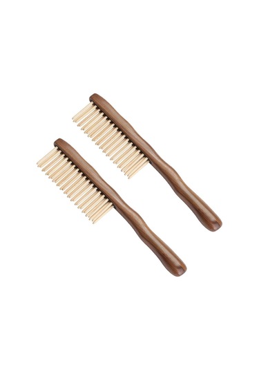 2x Doğal Sandal Ağacı Saç Tarak El Yapımı Ahşap Tarak Dolaşık Açıcı Geniş Diş Tarak Tasarımı