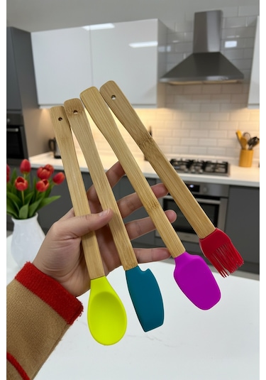 Bambum Zolly - 4'lü Spatula Seti Büyük