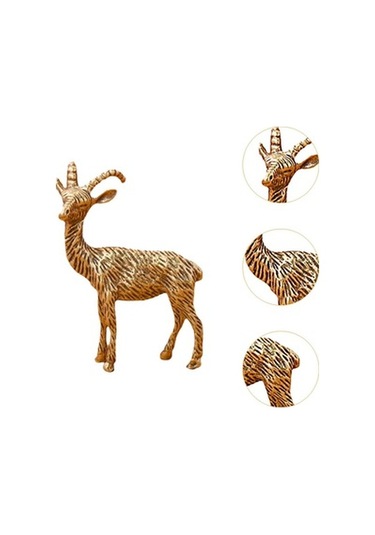 Lijinxu Pirinç Keçi Heykelcik Mikro Peyzaj Koyun Kompakt Hayvan 50x32mm