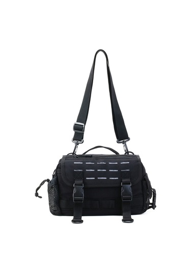 Xindoker Siyah Çok Fonksiyonlu Balıkçılık Çantası - Tek Omuzlu Askılı Çanta 31x20.5x12cm Oxford Kumaş