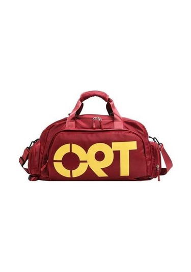 Tongxida Buyuk Kapasiteli Spor Spor Kuru-ıslik Ayirma Ayakkabi Pozisyonu El Sırt Çantası Kırmızı Kırmızı