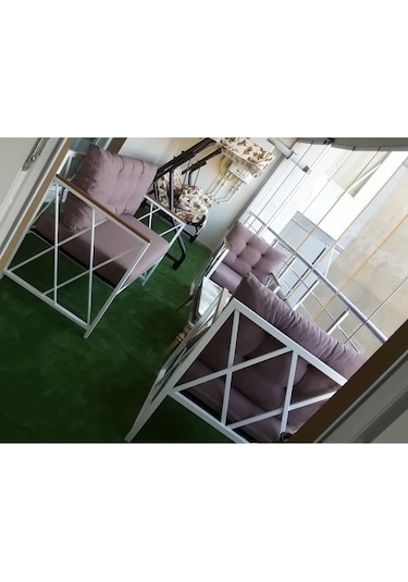 Yeşil Protokol Halı Özel Kesim Kaymaz Tabanlı Balkon Halısı (428912884)