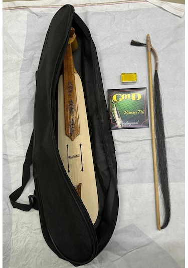 Dut Ağacı Karadeniz Kemençe Atkılı Yay+ 1 Takım Kemençe Teli + Reçine + Kılıf Dahildir