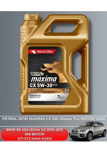 Bmw X6 40d Xdrive 3.0 2010-2011-2012-2013 306 Beygir Filtre - Yağ Bakım Seti