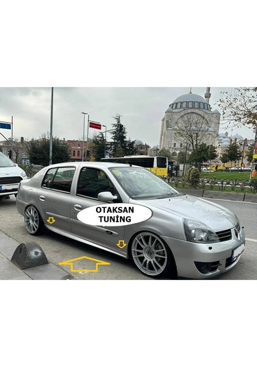 Renault Clio 2 Aero Marşpiyel Takımı - Plastik - Parlak Siyah