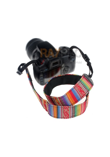 Raypro Likya Desenli Askı Omuz Boyun Askısı Canon Nikon Sony Fuji