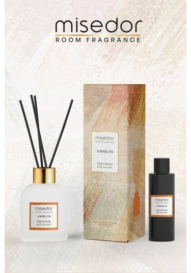 Misedor Vanilya Çubuklu Oda Kokusu 120 ML + Oda Spreyi 330 ML