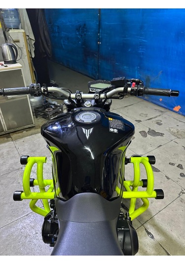 Yamaha Mt09 Uyumlu Ön Koruma Demiri Neon Sarı