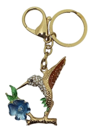 3d Dore Taşlı Sinek Kuşu Anahtarlık Lux