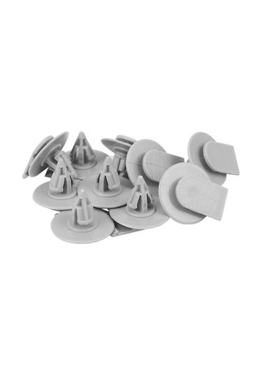 Bmw Mını Cooper 2002-2012 Gri Plastik挡泥板装饰夹 - 10 Adet, 17x21mm, Dayanıklı, Kolay Kurulum