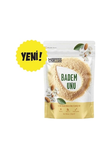Harass Badem Unu 250 Gr X 4 Adet %100 Badem Glutensiz Yüksek Lifli Protein