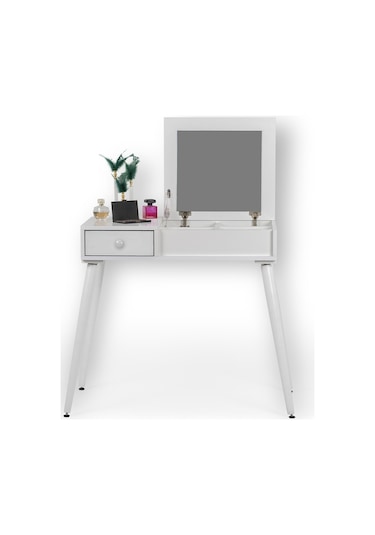 Tual Beyaz /makyaj Masası / Makyaj Organizeri / Aynalı Makyaj Masası