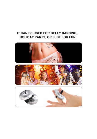 2 Adet Parmak Zilleri Göbek Dansı Gümüş Parmak Zilleri Göbek Dansı Zilleri Ritim Vuruşları Perküsyon Müzik Aleti Dansçı Partisi İçin