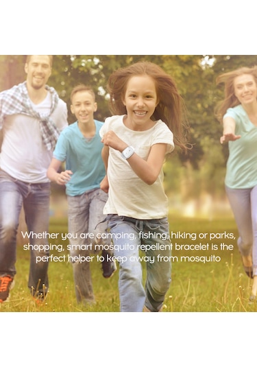 Xiyyadms Beyaz M1 Usb Şarjlı Sönik Uyuz, Doğal Yağlı, Kimyasız, Tüm Yaş Grubuna Uygun, 130 Saat Süreli, Moskitten Koruma Bilezik