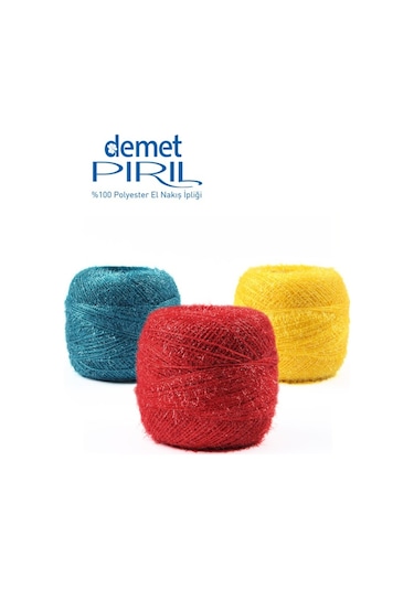 Demet Pırıl El Nakış Iplikleri - Panç ( Punch ) Iplikleri - 25 Gr