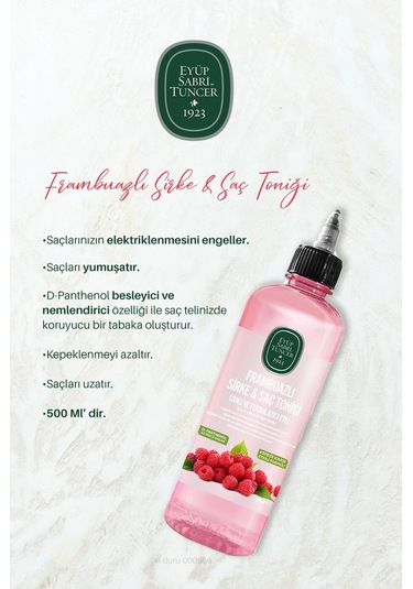 Eyüp Sabri Tuncer Frambuazlı Sirke & Saç Toniği 500 Ml 17 Al 15 Öde Ve Pamuk