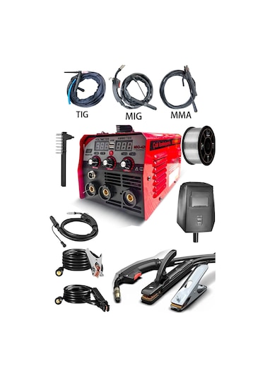 Gazsız Gazaltı Çift Kartlı Kaynak 3ın1 Tıg Mıg Mma Ultra Fonk