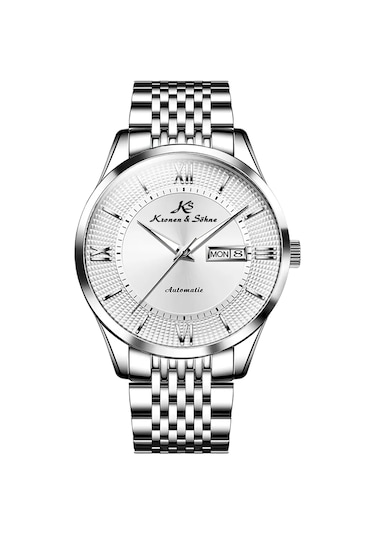 Kronen&söhne Ks9003 Tungsten Mekanik Otomatik Gümüş Erkek Kol Saati