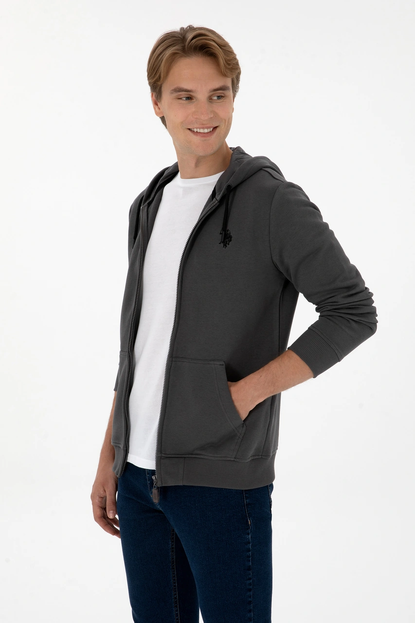 U.s. Polo Assn. Erkek Gri Hırka Örme 50313748-vr024 Gri