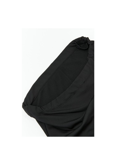 Luvmabelly Myra8065 Termal İçi Şardonlu Sıcak Tutan Beli Ayarlanabilir İspanyol Paça Hamile Tayt -siyah-siyah