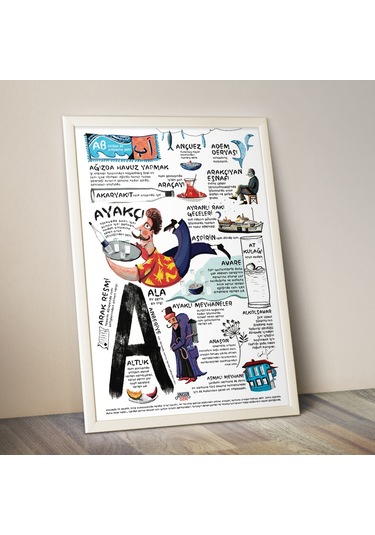 Anason İşleri A Harfli. Poster 50x70cm
