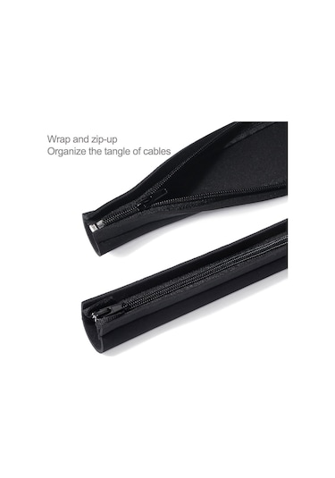 Vkemall 50 Cm Neopren Kablolu Korumalı Kablosak, Evde Kabloları Gizle Ve Korumak İçin Suya Ve Ateşe Dayanıklı Çok Renkli