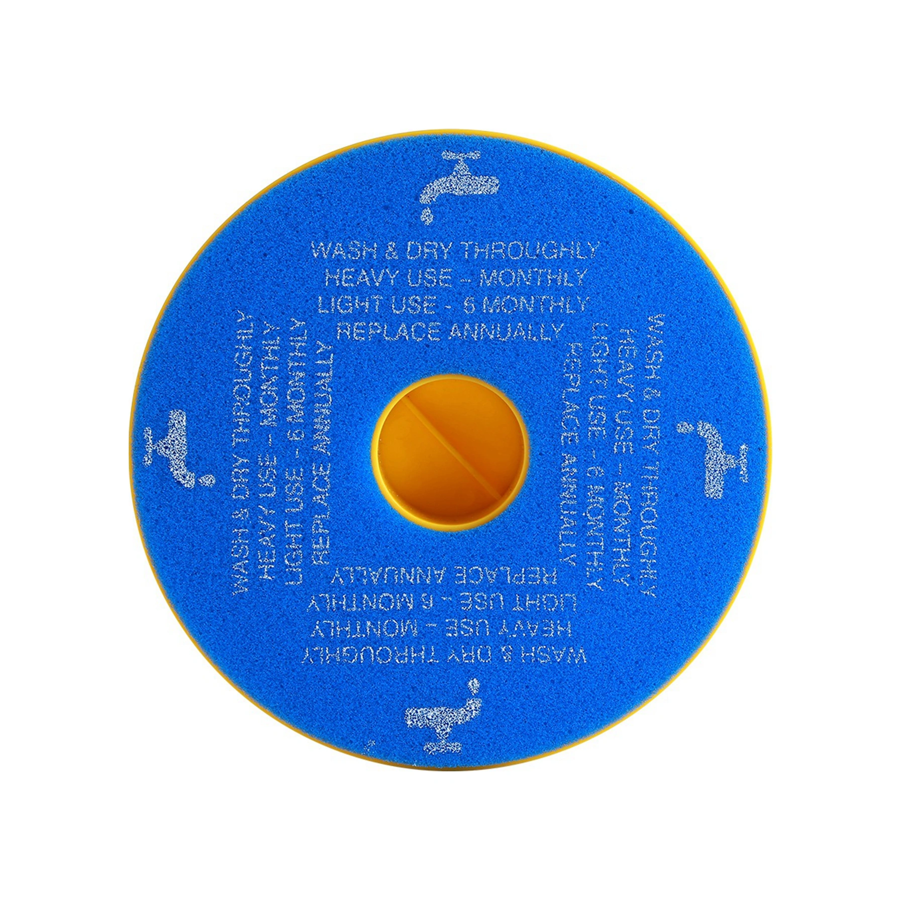 Hangfox Dyson Dc05/dc08/dc14/dc15 İçin Ön Filtre, Sponge Malzeme, Toz Filtreleme, Motoru Korumak, Tekrarlı Kullanım, Beyaz-mavi-sarı