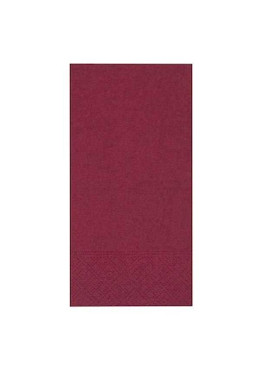 Bordo Peçete 33 X 33 Garson Katlama 100 Adet