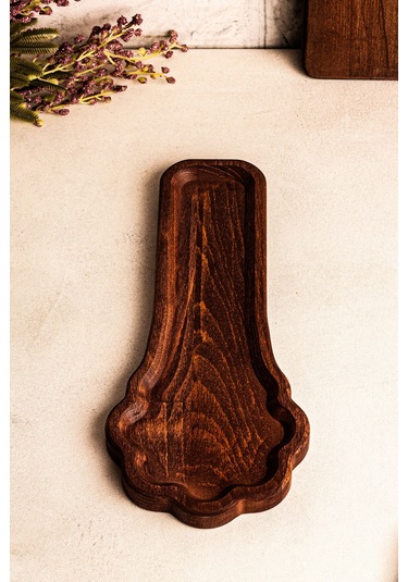 Snippy Toldy - Tezgah Üstü Ahşap Kirli Kaşık Altlığı Kirli Kaşıklık Kepçe Altlığı Ahşap