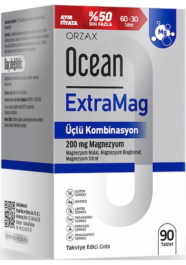 Ocean Extramag Magnezyum 90 Tablet