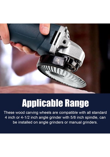 Yifomall Ahşap Şekillendirme Ve Zımparalama İçin 100mm 3'lü Metal Oyma Disk Seti, 22mm İç Çap, Yüksek Performans