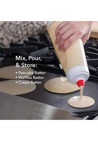 Krep Hamuru Şişe Karıştırıcısı Karıştırma Topu İle Donatılmıştır Beyaz