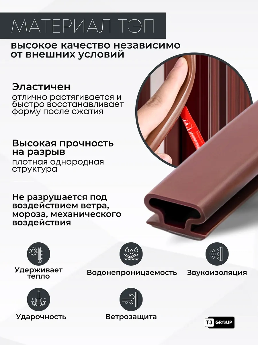 T3group Kendinden Yapışkanlı Kapı Ve Pencere Sızdırmazlık Bandı 260365209 6