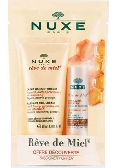Nuxe Reve De Miel El ve Tırnak Bakım Kremi 30 ML + Dudak Bakım Kremi 4 G