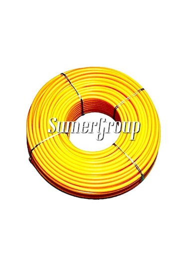 6X8 Polietilen Pe Pnömatik Hortum Sarı 100M